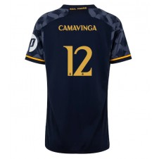 Real Madrid Eduardo Camavinga #12 Bortatröja Dam 2023-24 Korta ärmar